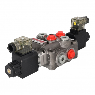 Monoblock distributor. 45l/min G3/8"; 1-section; slide 1; electric 24V; side B: electric